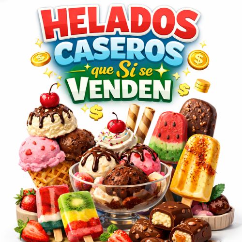“Helados Caseros que SÍ se Venden” 🍦💰 Recetas fáciles para empezar tu emprendimiento desde casa y generar ingresos reales